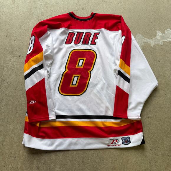 Vintage Pro Player Valeri Bure Calgary Flames Authentic NHL Hockey Jersey Sz XL - Picture 4 of 7